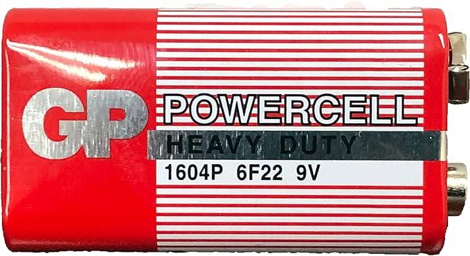GP PowerCell 9V Heavy Duty 1604P 6F22 battery