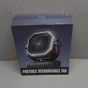 Portable Fan 24000mAh Battery Powered with Remote & LED, 4 Speed Strong Airflow, Desk/Camping/Outdoor/Gym Fan for Office Travel Treadmill Camping Gear