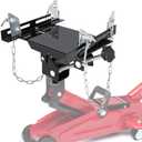 Transmission Jack Adapeter, 1100lbs Gearbox Removal Adaptor for Hydraulic Floor Jack Conversion with 1.17" Removable Saddle Shaft and Double Safety Chains