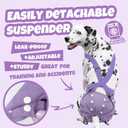 Pet Soft Dog Diapers Female with Suspenders, 3 Pack Reusable Female Dog Diapers for Heat, Dog Period Panties for Doggie in Cycle(X-Large, Pinkycolor)