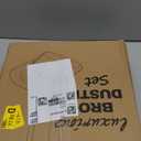 Broom and Dustpan Set, Dust pan with Long Handle, Broom with Dustpan Combo Set, Broom and Dustpan for Home, Indoor or Outdoor Cleaning Tool (Deep Gray&Light Gray)