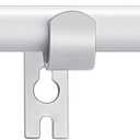 Alskarhem White Curtain Rods for Windows 30 to 88 Inch,5/8 Inch Small Curtain Rod Set With Brackets