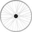Hiland 26" x 1.75" Alloy Rear Bike Rim for 1.75 to 2.215 Inch Wide Tire, Disc Brake Compatible, Rear MTB Wheel with 7 Speed Freewheel, Bolt On Axle, Bicycle Accessories for Adult Bikes, Silver