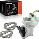 A-Premium Mechanical Fuel Pump with Gasket Compatible with Chevy, GMC, Pontiac, Buick & Oldsmobile Models - 350, 327, 383, Blazer, Camaro, Malibu, Monte Carlo, Jimmy, C1500, Century, Regal, Grand Am