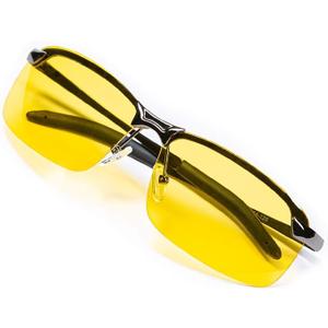Night Driving Glasses Anti Glare Polarized - Night Vision Tac Glasses - Stylish Case for Driving Nighttime