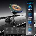 Magnetic Phone Holders for Your Car, 15W Fast Charging Car Charger, 2 in 1 Wireless Mag Safe Car Mount Stick on Dashboard Windshield, Car Accessories for iPhone 17/16/15/14/13/12 Series