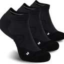 Hylaea Athletic Running Socks Cushion Padded Moisture Wicking Low Cut, Size L, 1 Pair
