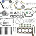 2.4 Ecotec Timing Chain Kit 12680750 w/Water Pump w/Head Gasket Set for 2010-2015 Chevy Equinox GMC Terrain Buick Verano Pontiac Saab Saturn 2.0 2.2 2.4L Replace # 9-4201S 9-4201SX