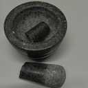 IMUSA USA Small Polished Mortar and Pestle, 3.75, Granite