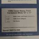Extra Heavy Duty 130lb Cover Cardstock - 12" x 18" - Bright White - 350gsm 17pt Thick Paper for Inkjet & Laser Printers (100 Pack)