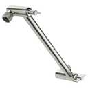 Lordear Shower Extension Arm Brushed Nickel, 11 Inch Wall Mounted Extender Rainfall Adjustable Extension Shower Head Arm, Easy for Any Shower Angles