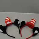RUODON 2 Pieces Cat Ears Headband with Hat Costume Headband with Stovepipe Hat Cute Headwear Cosplay Accessories for Stage Show, Costume Party, School Festivals