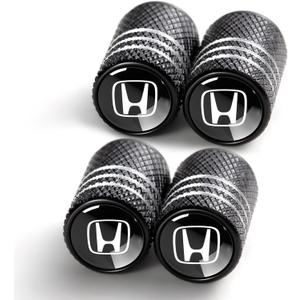 2 x Tire Valve Stem Cap Cover for Honda Belt O-Ring Seal Corrosion Resistant,Tire Valve Stem Air Cap 4 Pack Black