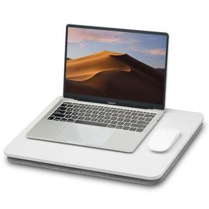 ZEAPTAC Portable Lap Laptop Desk with Pillow Cushion, Fits up to 15.6 inch Laptop, Lap Stand for Bed & Couch & Carpet, Book Tablet/Drawing Board/Computer Laptop Stand - White