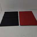Okuna Outpost Card Playmat for Trading Card Games - 24 x 14 in, 2-Pack (Black & Red) - Roll-Up Mat with Smooth Surface for MTG & Board Games (Multicolor)