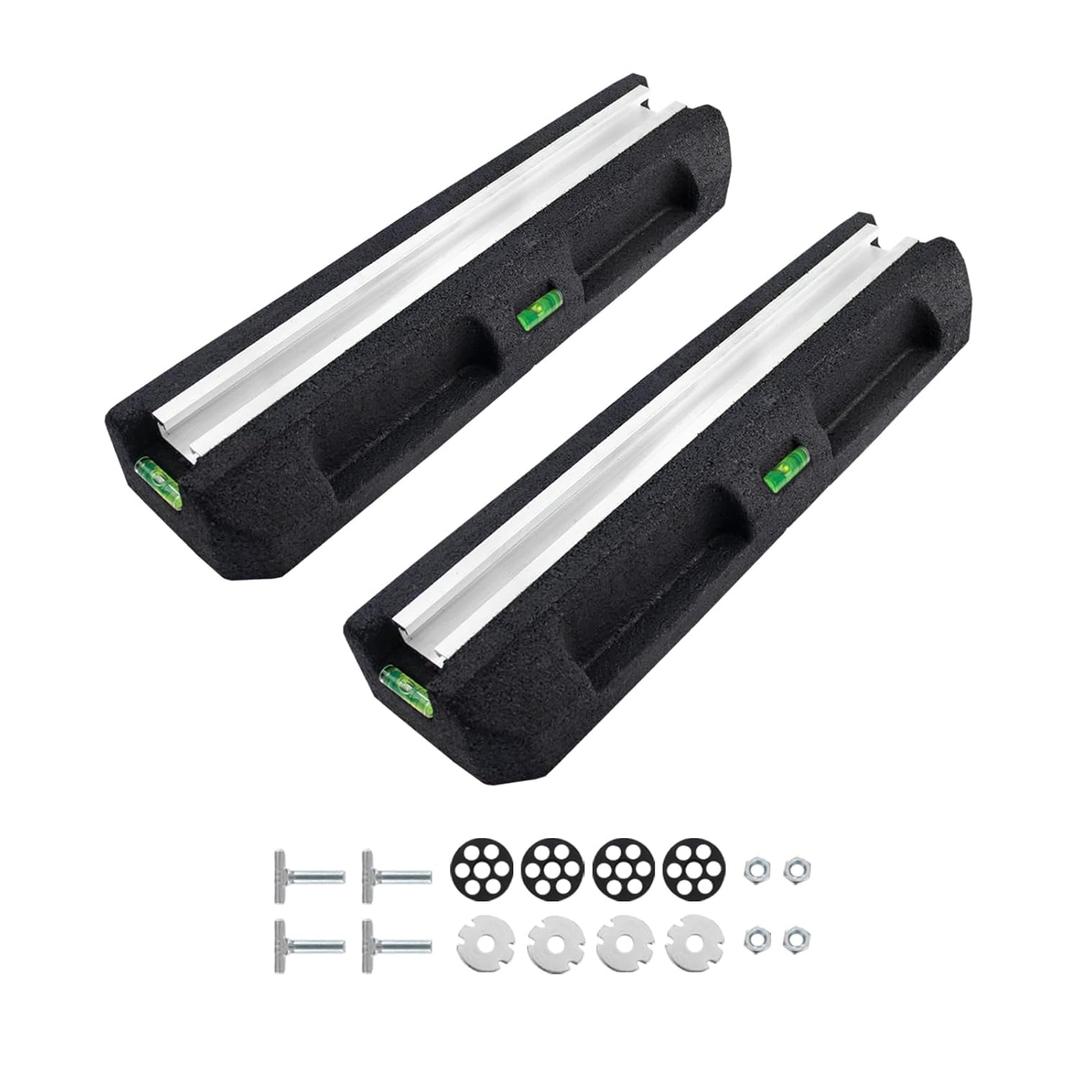 Floor Mounting Base Pad Kit for 9000 - 60000 BTU Air Conditioner Heat Pump, Universal Rubber Anti-Vibration Mini Split Pad, Bearing Capacity: 2200 LBS
