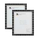 Handicrafts Home 8x10 Picture Frames Pack of 2 Manhattan Collection Resin Inlay Photo Frame, Decorative Frames for Wall & Desk, Boho Chic & Vintage Inspired Home Decor, Unique Handmade Photo Display