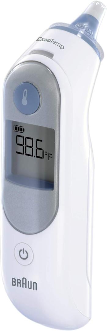 Braun ThermoScan 5 Ear Thermometer - ExacTemp Stability Indicator for Professional Accuracy, Digital Display, Baby and Infant Friendly, No. 1 Brand Recommended by Pediatricians, FSA and HSA Eligible