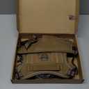 Heavy Duty Tactical Dog Harness for Large Dogs, No Pull Adjustable Pet Harness Reflective Service Training Easy Control Pet Vest Military K9 Working Dog Harnesses-X- Large, Brown