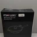 Nonstick Wok and Stir Fry Pan 12.5 inch with Spatula, Die-cast Aluminum Scratch Resistant Healthy Wok with Free-standing Lid