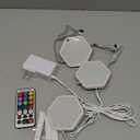 BLACK+DECKER Color Changing LED Puck Lights with Remote, Dimmable, Stick On or Screws Installation (3-Pack)