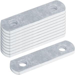 10 Pack 4" U Bolt Plates, 2‑9/16" Hole Center