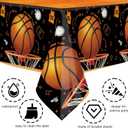 MEHOFOND 3 Pack Basketball Tablecloth, Disposable Plastic Birthday Table Cloth Rectangle 54x108 inch, Table Cover for Sports Themed Party Supplies Decorations