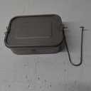 Valtcan Titanium Camping Lunch Bento Box 1200ml with Airtight Lid Seal and Cover Foldable Handle for Heating on Fire Camp Backpacking Container 40 oz Ultralight Weighs 254g