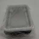 TRAYA Pack of 10 Serving Tray with lid - Reusable Catering Trays with Lids 13inch Long for Meal Prep, Cakes, Treats and Sandwiches (13 * 2.7 * 9.4inch)