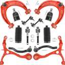 14Pc Front End Suspension Kit for 2008-2012 Honda Accord, Includes Upper & Lower Control Arms with Ball Joints, Inner & Outer Tie Rod Ends, Front Sway Bar Links, Replacement