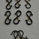 Navona 20 Pcs S Hooks for Hanging Heavy Duty, 3.5-inch Heavy Duty Metal S Hook with Safety Buckle, Suitable for 0.5 inch Rods, S Hook for Hanging Plants, Closet, Kitchen Utensil, Pot, Pan, Bags