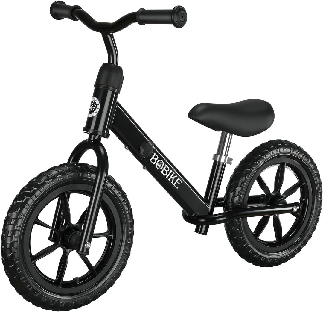 Bobike Toddler Balance Bike Toys for 2 to 5 Year Old Girls Boys Adjustable Seat and Handlebar No-Pedal Training Bike Best Gifts for Kids
