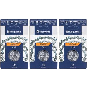 Husqvarna 585550084 24" C83 X-Cut 24" Chain 3/8" .050" 84 DL 3 Pack