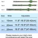 TSPRO Airtag Dog Collar with Airtag Holder Case, Lightweigh Dog Collar, Quick Release Buckle, Adjustable Breathable Durable, Ideal for Small Medium Large Dogs Walking and Training (Green Size 1)