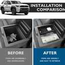 BIBLOZ Center Console Organizer Compatible with 2025 2026 Toyota 4Runner Accessories Armrest Storage Box Secondary Insert Tray