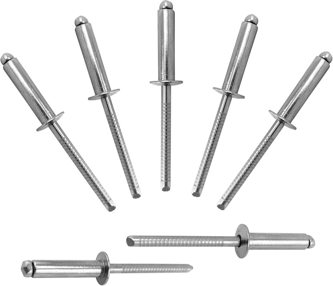 ALLCLEAN 75 Pcs 3/16"x3/4" Stainless Steel Blind Pro Rivets,4.8 x 20mm Pop Rivets,Stainless Steel Grip and Stainless Steel Mandrel