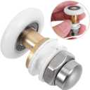 BESTonZON Shower Door Wheels Replacement Kit 6 Pack 0.98X0.54X1.26 Inch Bathroom Pulley for Sliding Glass Shower Door Hardware