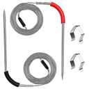 2-Pack iGrill Meat Probe Replacement for Weber Gas and SmokeFire Pellet Grills, 2.5mm Plug Temperature Probe Accessories for Weber Connect Smart, with 2 Probe Grill Clips