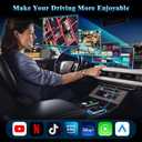 Wireless CarPlay Adapter for iPhone, 3 in 1 AI Box Surpports with OEM Wired to Wireless Apple CarPlay, Android Auto and Streaming Netflix/YouTube/TikTok, Plug and Play, Stable Connection, HDMI Output