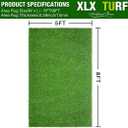 XLX TURF 5FT x 8FT Artificial Grass Rug for Patio Balcony, Realistic Fake Grass Carpet for Indoor Outdoor Flooring - Kids Playground, Dog Kennels Pet Turf with Drainage