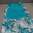 Blibean Girls Tankini Swimsuit 2 Piece Floral Bathing Suit Size 6-15 Years (Blue, XXXL)