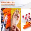 2 x 8 Pcs Insulin Syringe U-100 | 1ml/cc with 30G 1/2''(12.7mm) Needle, Individual Packaging