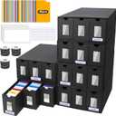 Trading Card Storage Box, 18000+ Cards Deck Box for MTG Commander, Trading Cards Organizer with 48 Card Dividers, Labels & Tapes, Visible Card Deck Boxes for MTG TCG PTCG Sport Cards