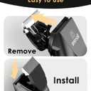 Oneisall Quiet Cat Clippers for Matted & Long Hair, 2-Speed Cordless Pet Shaver Grooming Kit for Cats, Small Dogs & Animals (Black)