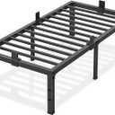 Yitong Angel Twin Size Bed Frames 18 inch High 3500 lbs Heavy Duty Metal Platform, Mattress Foundation with Steel Slat Support/No Box Spring Needed/Noise Free/Non-Slip/Easy Assembly