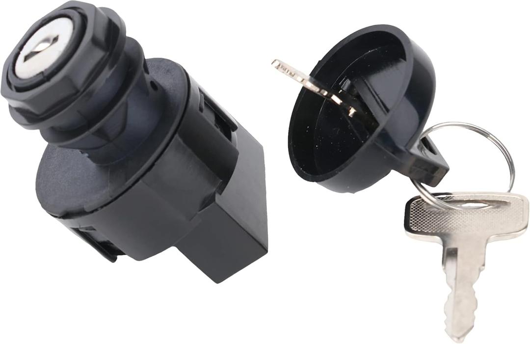 Ignition Key Switch 3 Position 6 Pins for 2001-2018 Polaris Ranger, RZR, Sportsman,170 300 325 400 425 450 500 550 570 600 700 800 850 900 1000 4,XP,X2,Crew,EV,HD,S Replace 4011002 4012165 4010390