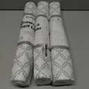 3 x Shelf & Drawer Liner for Kitchen Cabinets, 17.5In x 10Ft Non-Slip Non-Adhesive Shelf Paper Protect Dresser and Cupboard, Waterproof Drawer Mats for Bathroom, Easy Install (White Diamond)