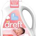 Dreft Stage 1 Newborn Baby Liquid Laundry Detergent, Gentle on Sensitive Skin, HE Compatible, 64 loads (92 Fl Oz (Pack of 1))