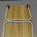 Ruxury Foldable Lap Desk Laptop Stand Bed Desk Table Tray, Breakfast Serving Tray, Portable & Lightweight Mini Table, Lap Tablet Desk for Sofa Couch Floor - Wood (Medium)