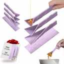 POLYGONS - Original Flat 3-in-1 Folding Measuring Spoons | 2 Spoons fold into 6 Sizes | Magnetic | DuraBend Tech lasts 100k+ folds | LeakProof for Wet & Dry | Gift Packaging | Baking/Cooking (Purple)